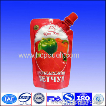 Plastic Stand Up Fruit Bag With Spout 